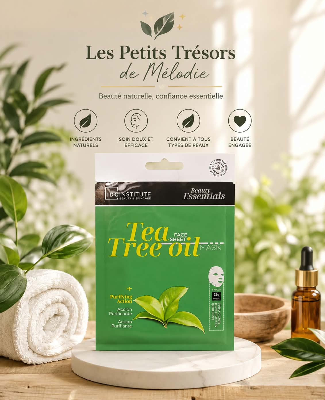 MASQUE VEGAN IDC INSTITUTE TEA TREE
