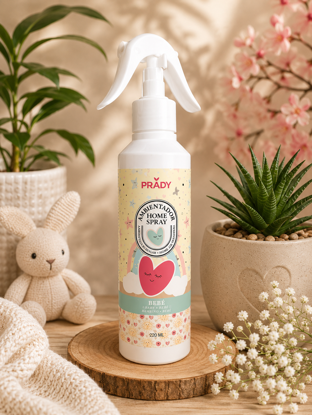 Spray d'ambiance maison& Textile "Bébé" - Prădy (220 ml)