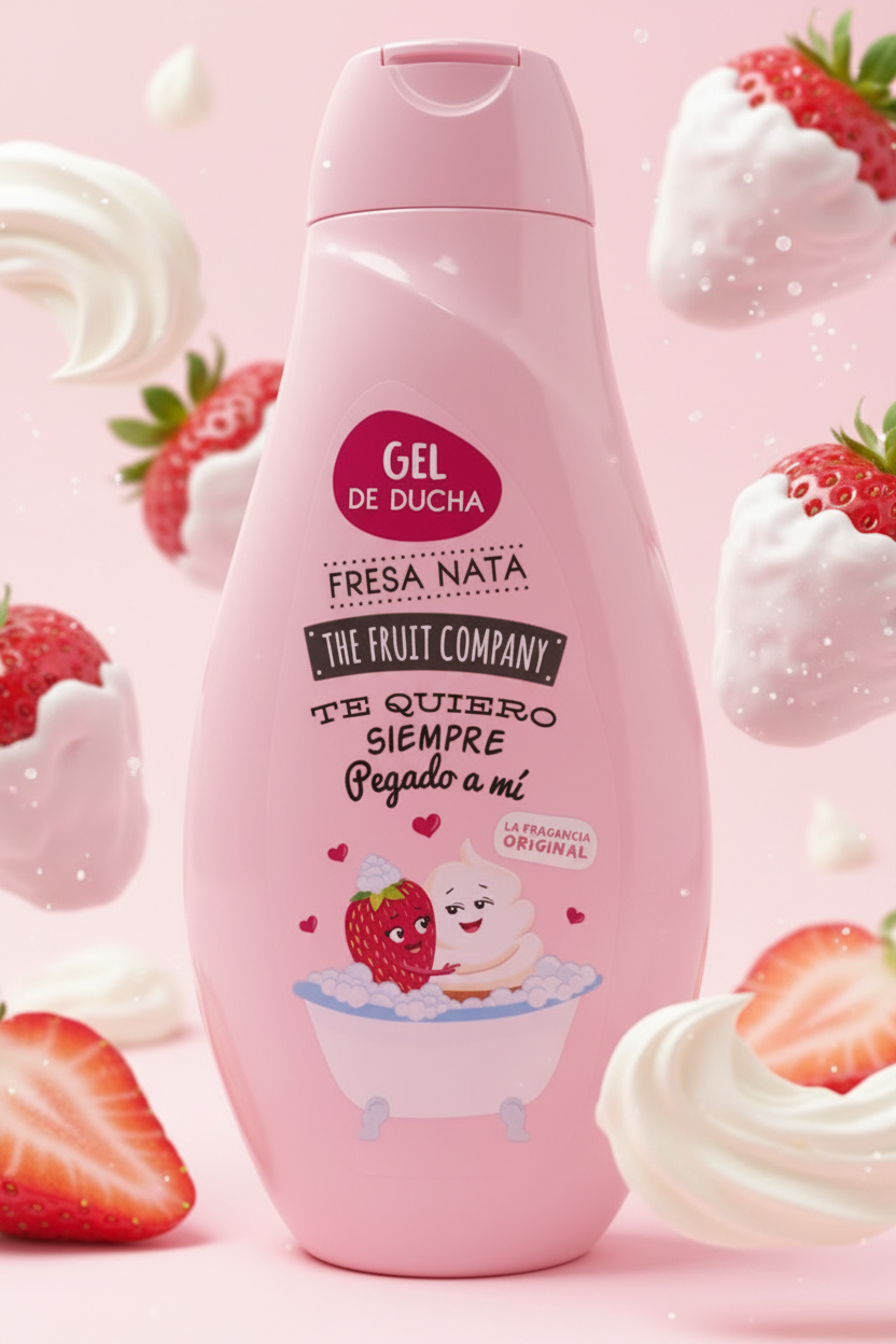 Gel douche Fraise Chantilly (The Fruit Company)