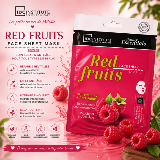 MASQUE VEGAN IDC INSTITUTE AUX FRUITS ROUGES