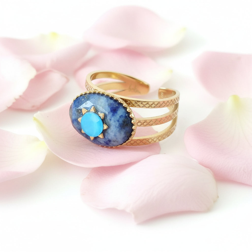 Bague Solaire en Lapis-Lazuli – Bohm Paris