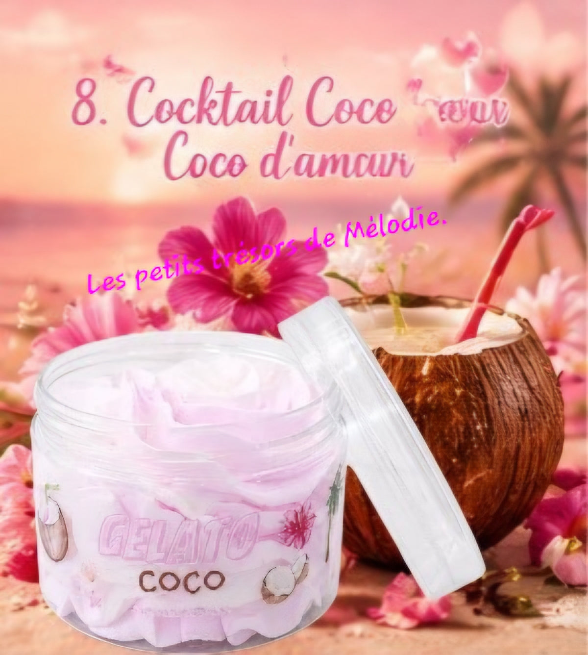 Chantilly de douche senteur Cocktail coco d’amour.