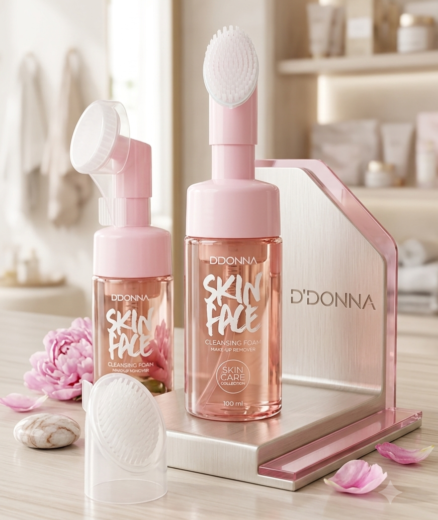 Mousse Nettoyante & Démaquillante Skin Face – DDONNA (100ml)
