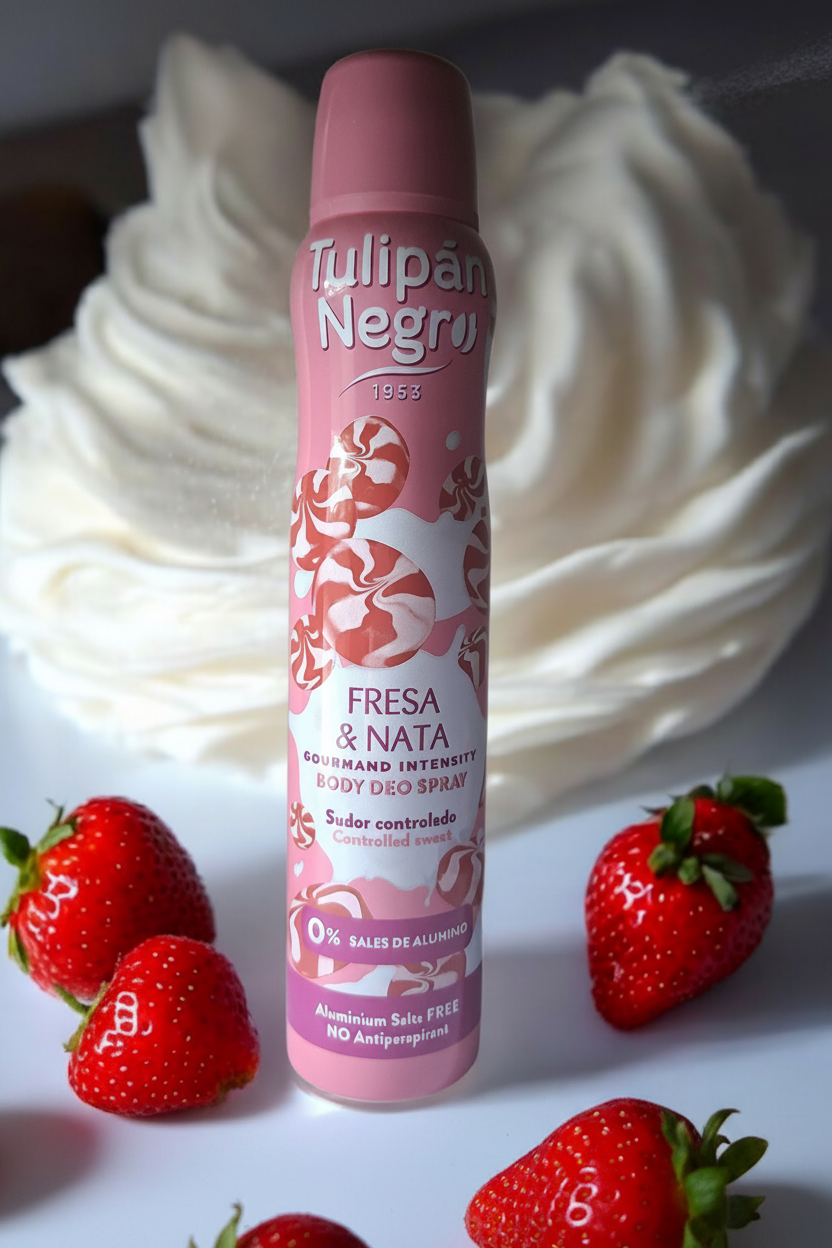 Déodorant Spray Fraise Chantilly (Tulipán Negro).